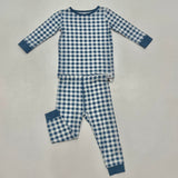 Sweet Bamboo 2 Piece Pajama Set Blue Gingham