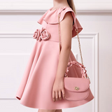 Abel & Lula Crepe Dress Blush