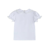 Lil Cactus Lace Collared Bubble Sleeve Top