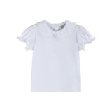 Lil Cactus Lace Collared Bubble Sleeve Top