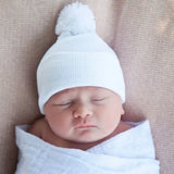 ilybean Pom Pom Hat White