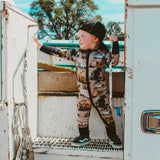 Fletch Work Hard Play Hard Snoozer Romper