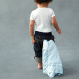 Little Giraffe Luxe Blanky Blue