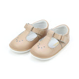 L'Amour H210 Dottie Scalloped Mary Jane Latte