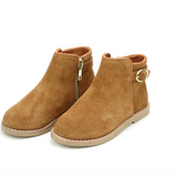 L'Amour Petra Leather Ankle Boot Camel