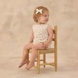 Rylee + Cru Bubble Onesie Yellow Ditsy