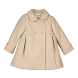 Mayoral Collared Peacoat Sepia