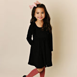 Swoon Baby Black Picot Bella Pocket Dress