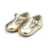 L'Amour H210 Dottie Scalloped Mary Jane  Gold