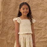 Rylee + Cru Zayla Top Yellow Floral