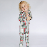 Remi & Capri Vintage Christmas Plaid Zipper Sleeper